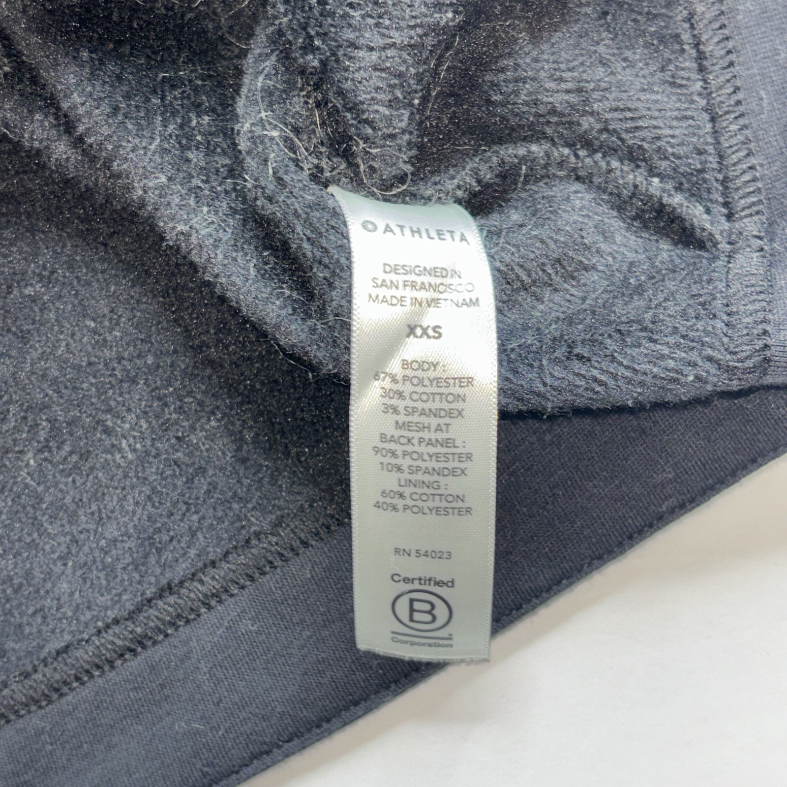 Athleta Longline Black Full Zip Hoodie Women’s Size XXS Mid Thigh Length