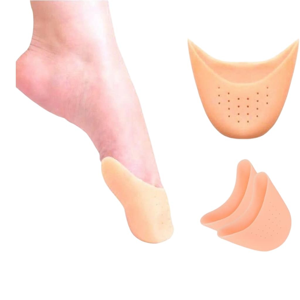 2pcs(1pair) Soft Silicone Gel Pointe Ballet Dance Shoe Toe Pads 1, Skin Color
