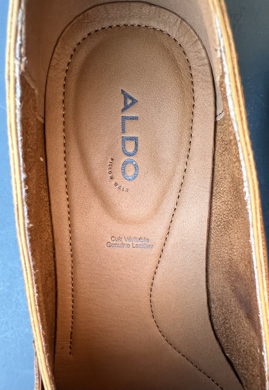 ALDO Marinho Loafers Brown (Cognac Leather Smooth) Men’s 10 US Size