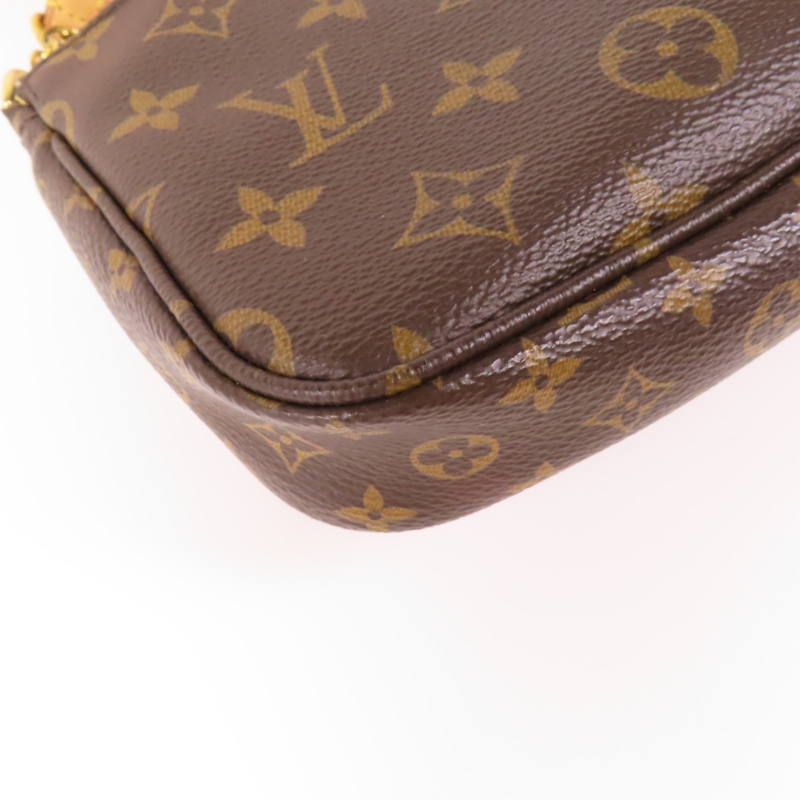 LOUIS VUITTON LV GHW Multi Pochette Accessoires 2 Way Bag M44840 Monogram Brown