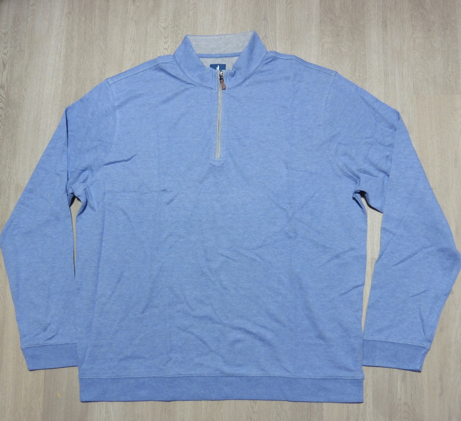 Johnnie-O Men’s XXL Sully Golf 1/4 Zip Pullover Laguna Blue LS