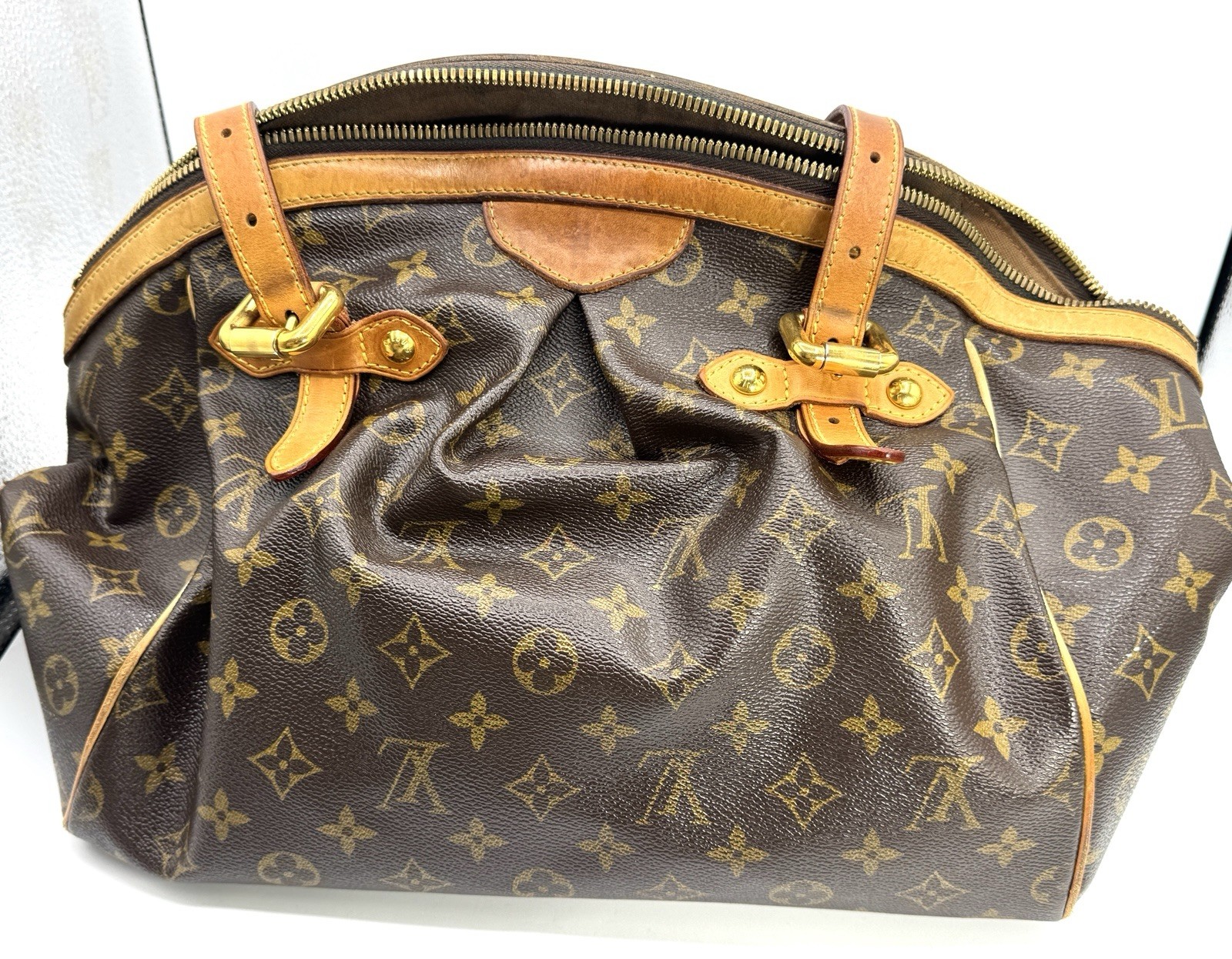 LOUIS VUITTON Tivoli GM Shoulder Handbag M40144 Monogram canvas Brown Used LV