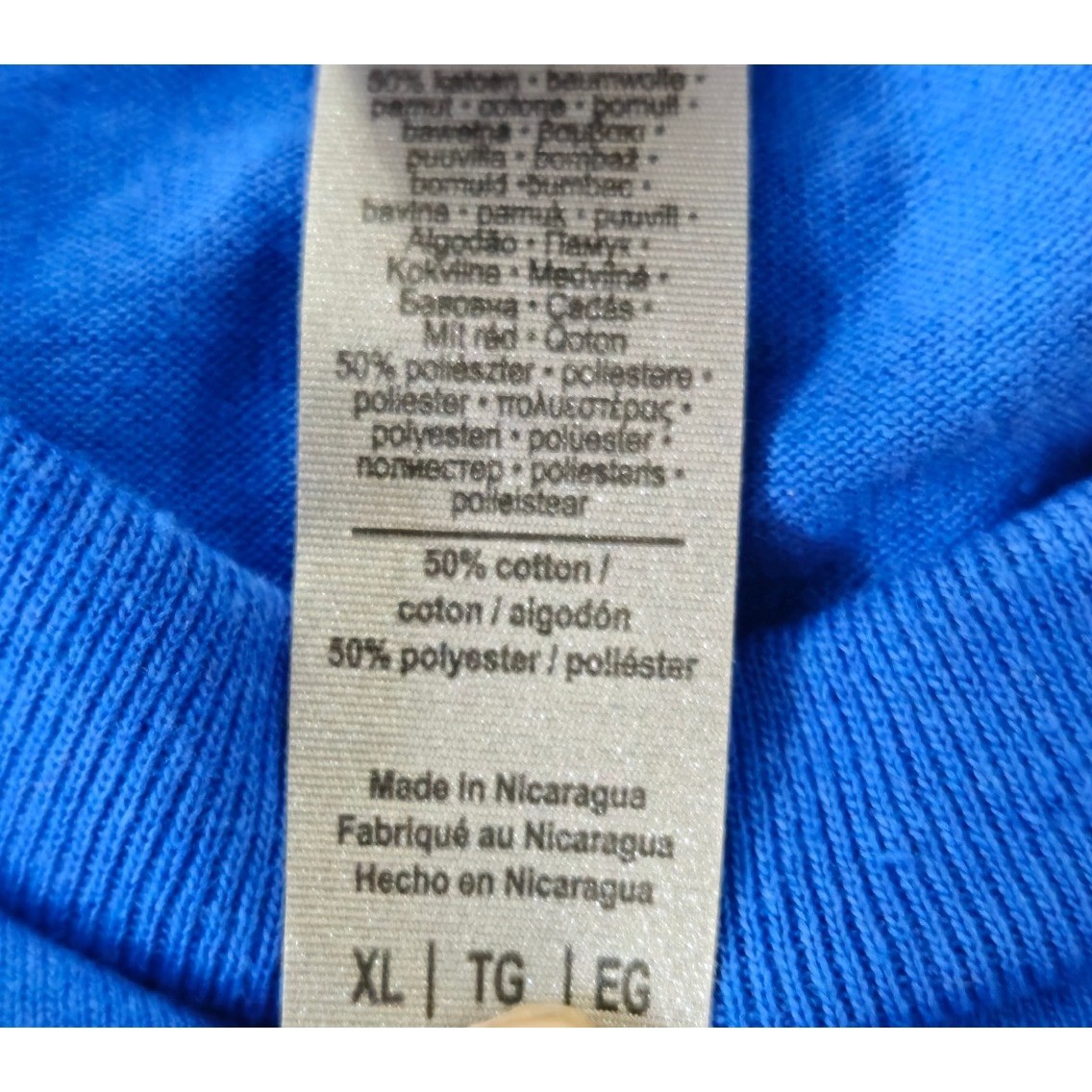 Loy of 3 Gildan DryBlend Royal Blue T Shirt Tee XL Blend Short Sleeve