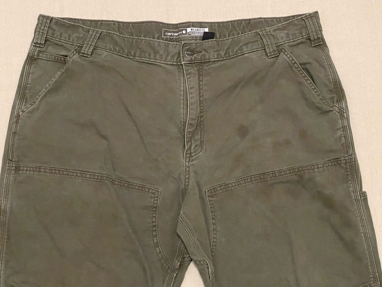 Carhartt Double Knee Workwear 102802-217 Relaxed Fit Pants Men’s Sz 42×30(28)