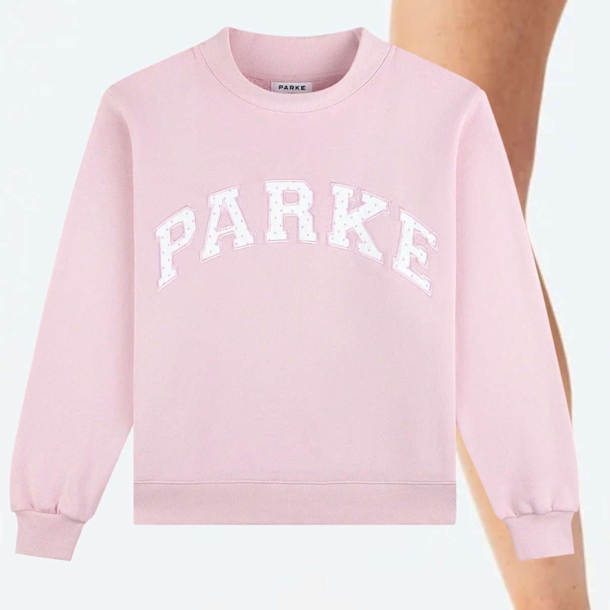 Parke Polka Dot Letter Varsity Mockneck Sprinkle Size Small/Med Heritage PRESALE