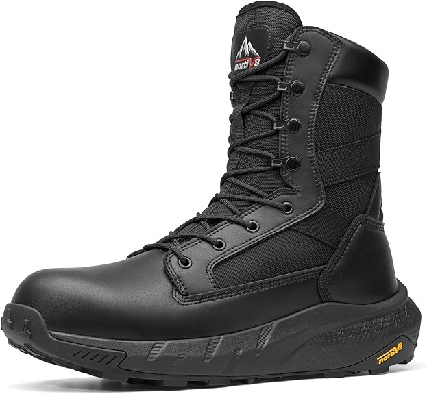 Men’s Composite Toe Tactical Work Boots Lightweight Safety Shoes Wide Size