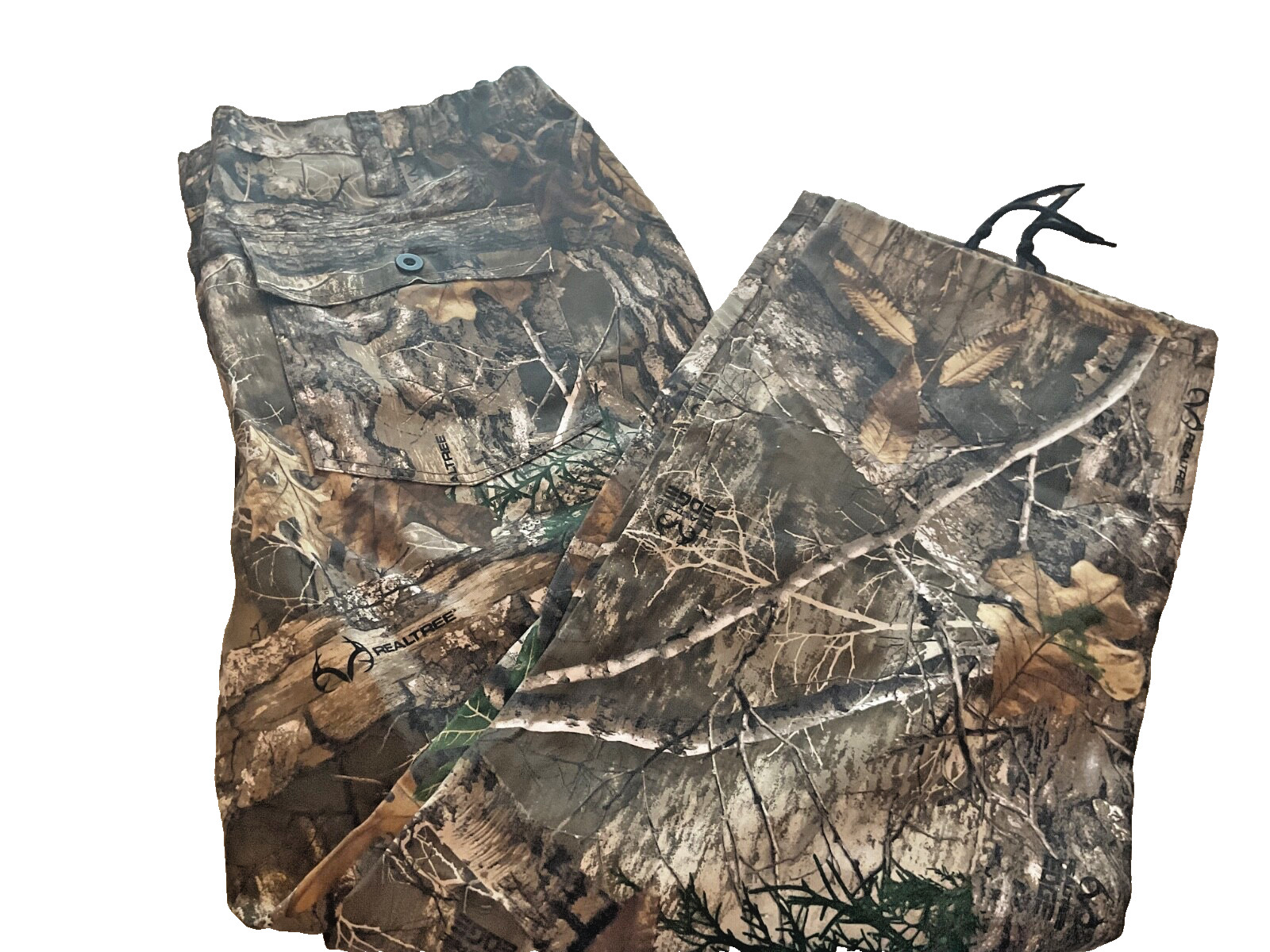 NWT REALTREE EDGE Camo Cargo hunting Pants Men size 2XL 44/46 Drawstring Ankle