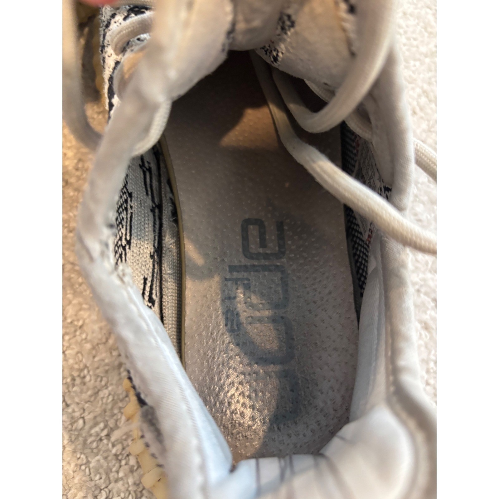 Adidas Yeezy Boost 350 V2 Zebra White Black CP9654 Mens Sneakers COA w/ Box