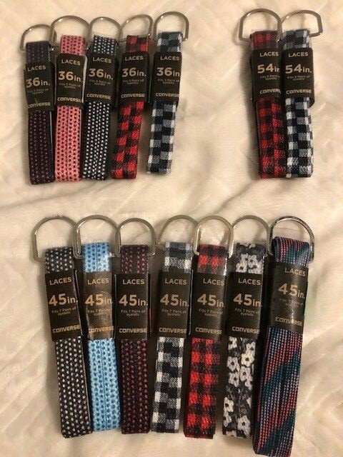New Converse & Nike Black White Yellow Purple Blue 54 45 39 36 27 Inch Shoelaces