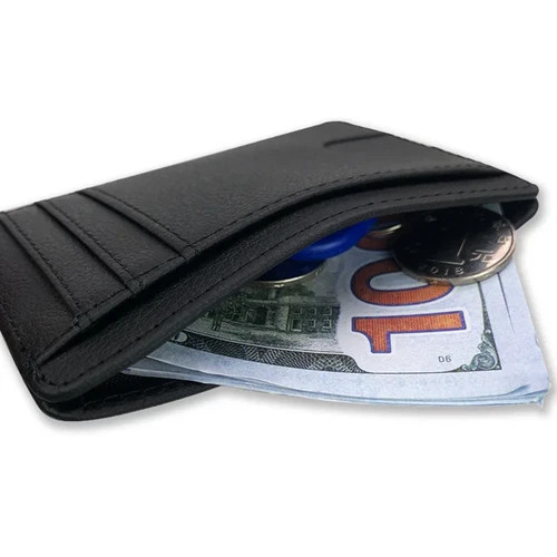 For Men Leather Wallet RFID Blocking Credit Card Holder ID Window Front Pocket
