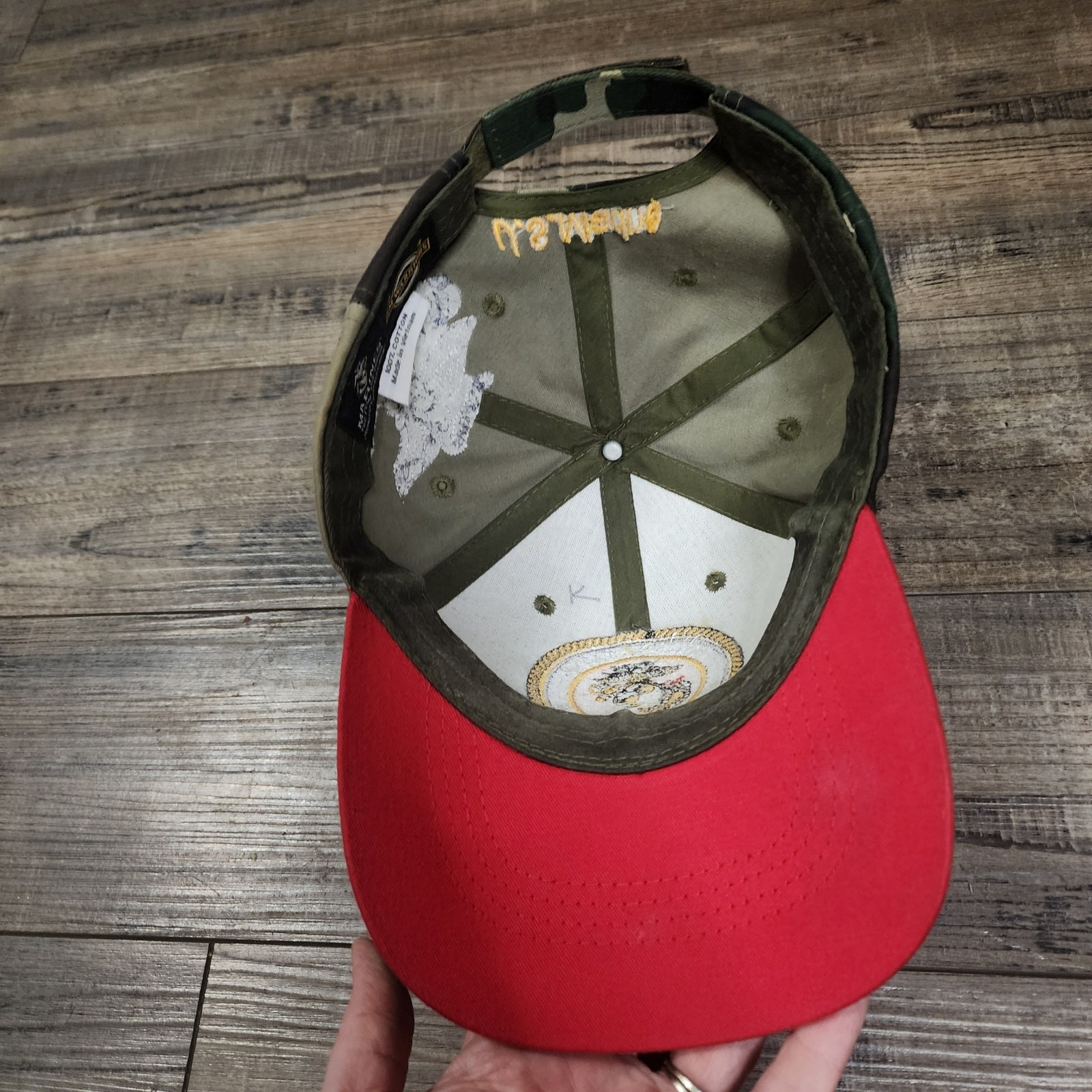 USMC cap w embroidered logo United States Marine Corps great condition Y