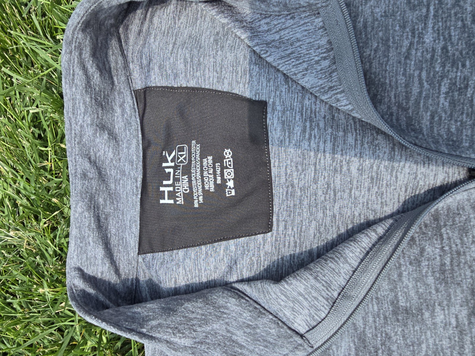 New Without Tags HUK Men’s Leeward Lightweight Fleece 1/4 Zip, Soft Pullover