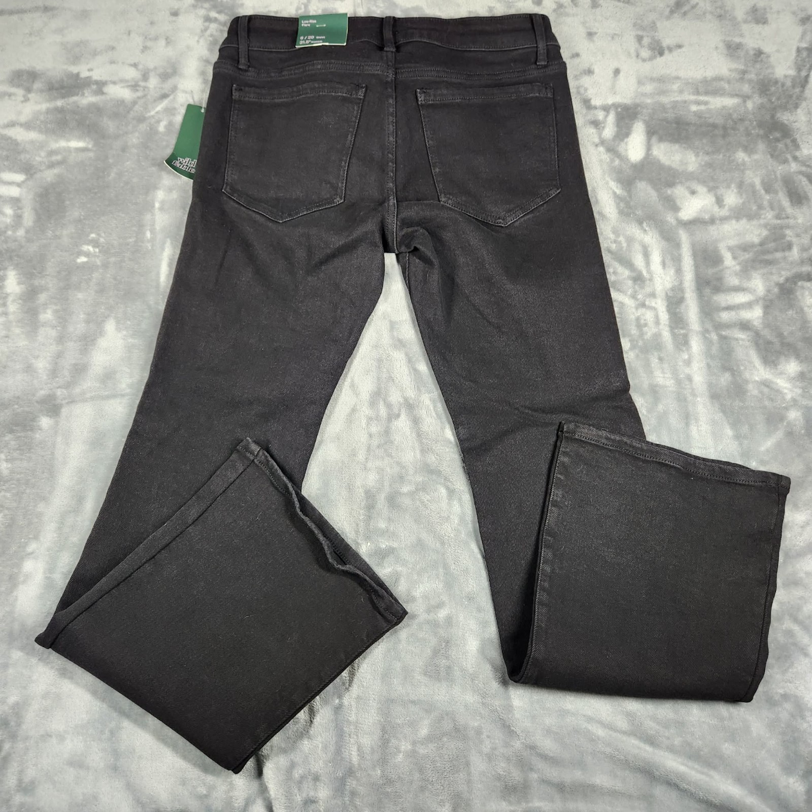 WILD Fable Jeans Womens 8/29 Black Low Rise Flare Stretch Denim NWT