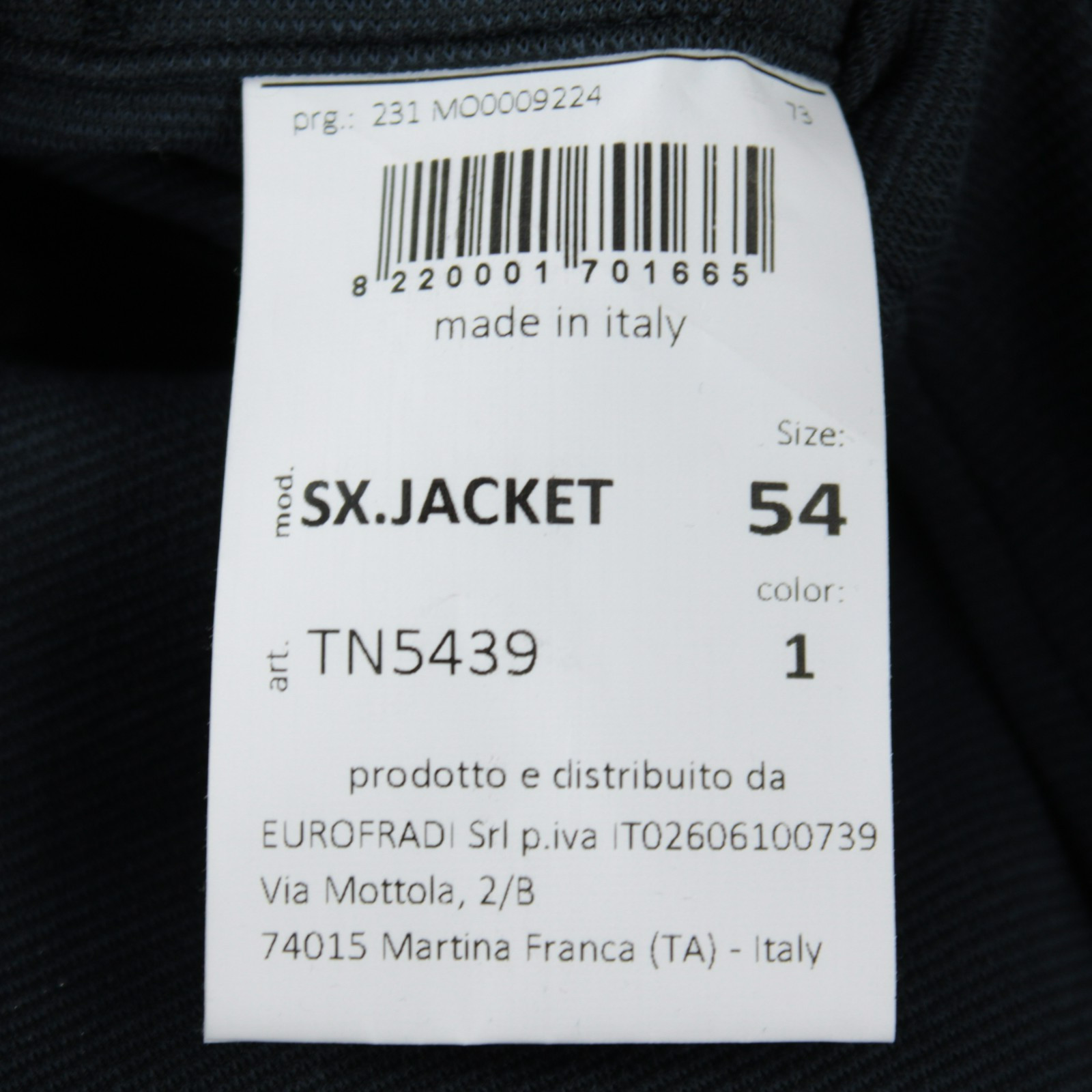Fradi NWT Polyamide Blend Sport Coat Size 54 (44 US) In Solid Blue