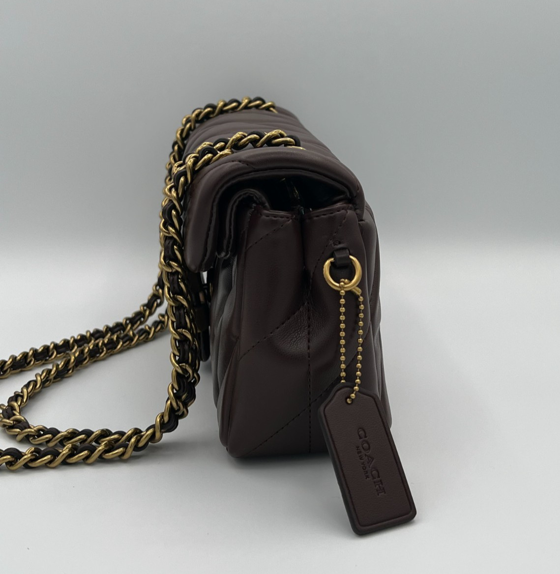 Coach Tabby Shoulder Bag 26 With Pillow Quilting Maple Color NWOT