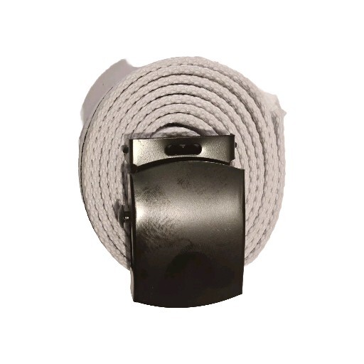 NEW ADJUSTABLE 56”CANVAS MILITARY WEB BELT BLACK SILVER BUCKLE BUY 2 GET 1 FREE