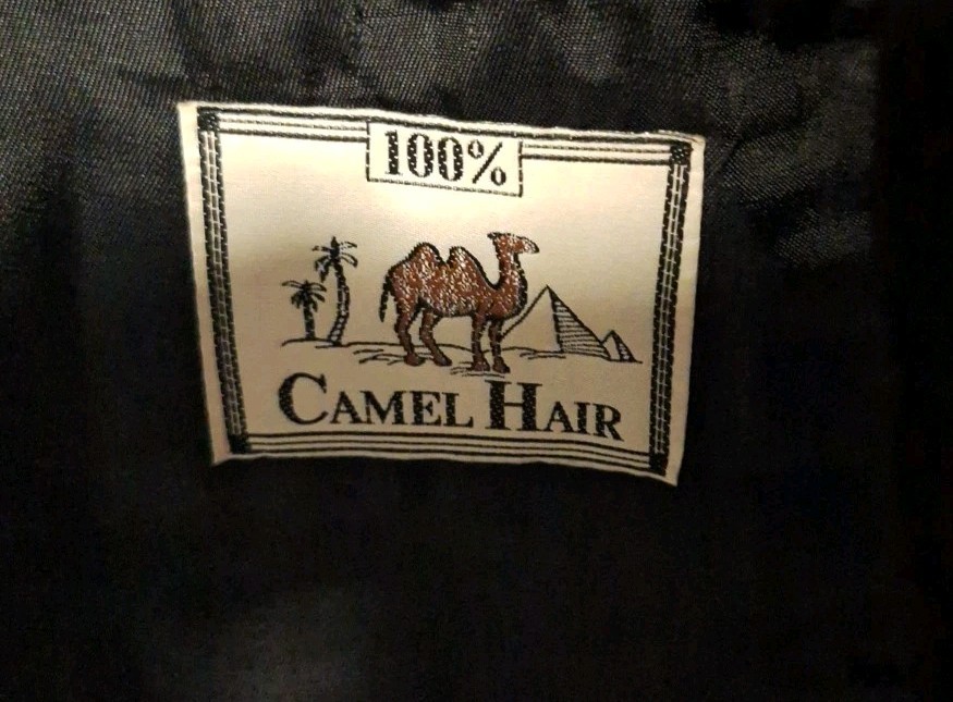VTG Deansgate Tailors Row 100% Camel Hair Blazer Sport Coat Black L43