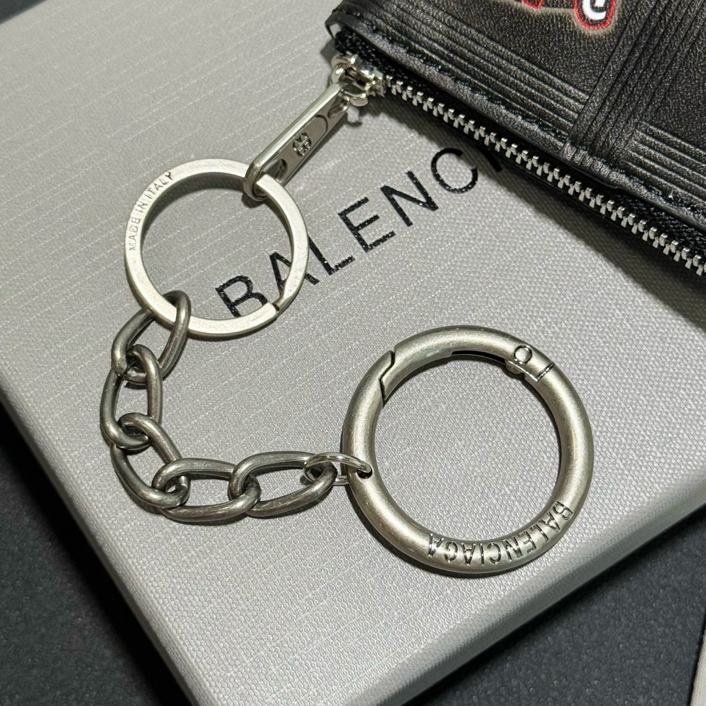 Balenciaga Luxury Potato Chips Bag Charm Purple Paprika Coin Pouch W/ Box