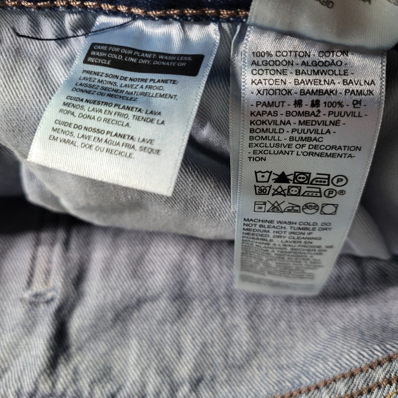 Levis Premium 568 Cargo Jeans 34×32 Men’s Loose Straight Blue New With Tags