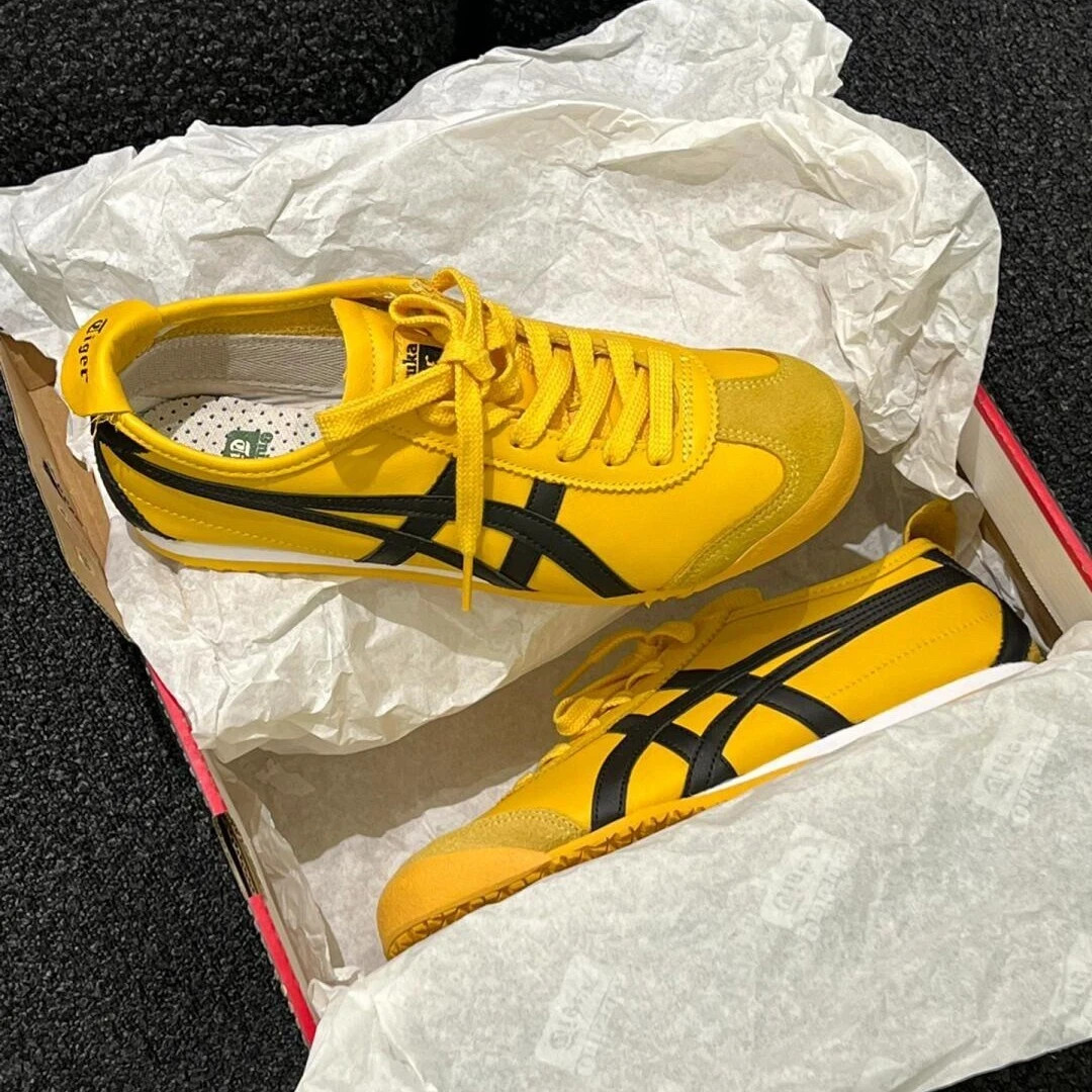 Onitsuka Tiger Mexico 66 Yellow Black Shoes New With Box 1183C102-751
