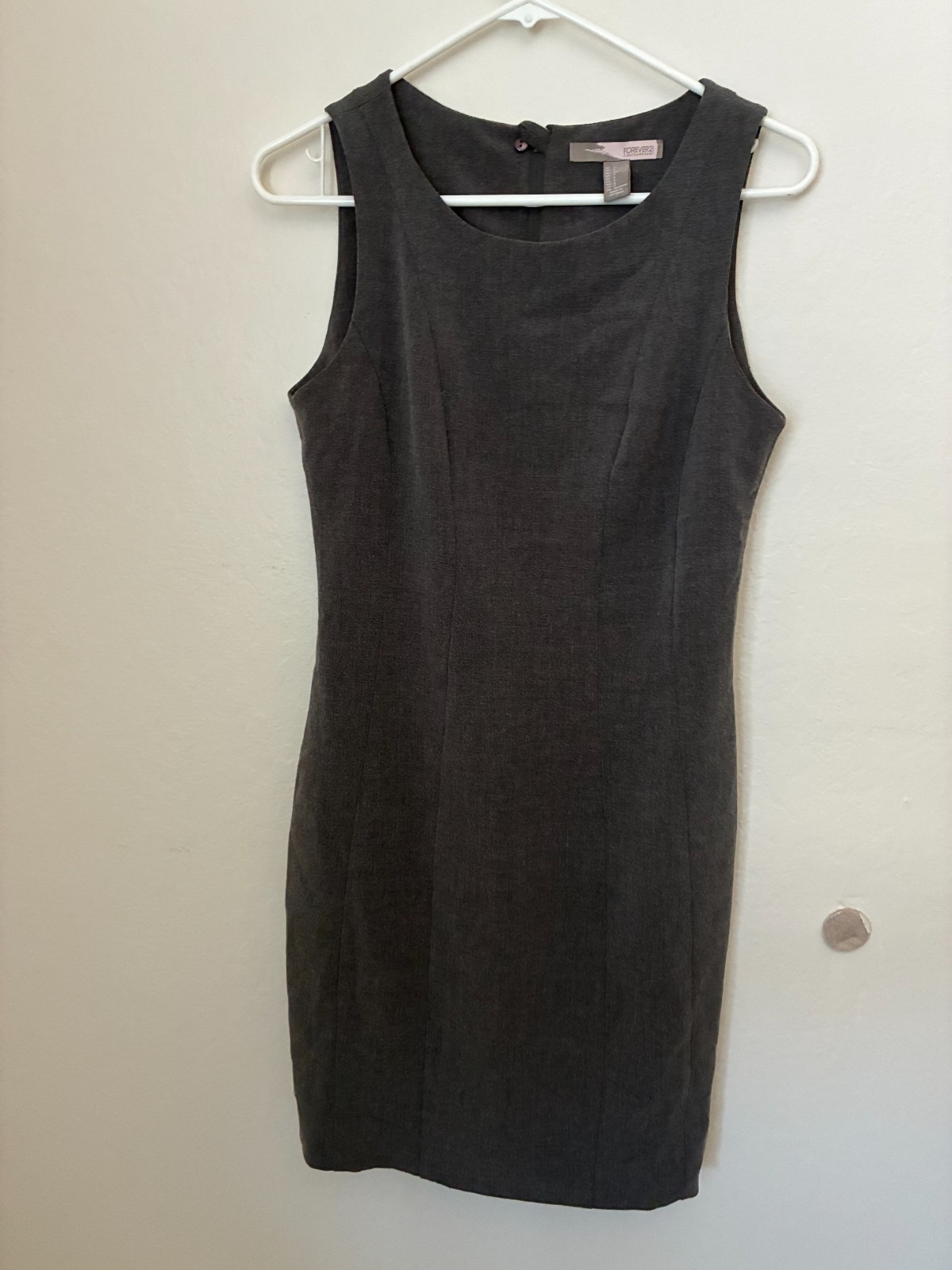 Forever 21 Contemporary Women Size Small Gray Shift Dress Lined S