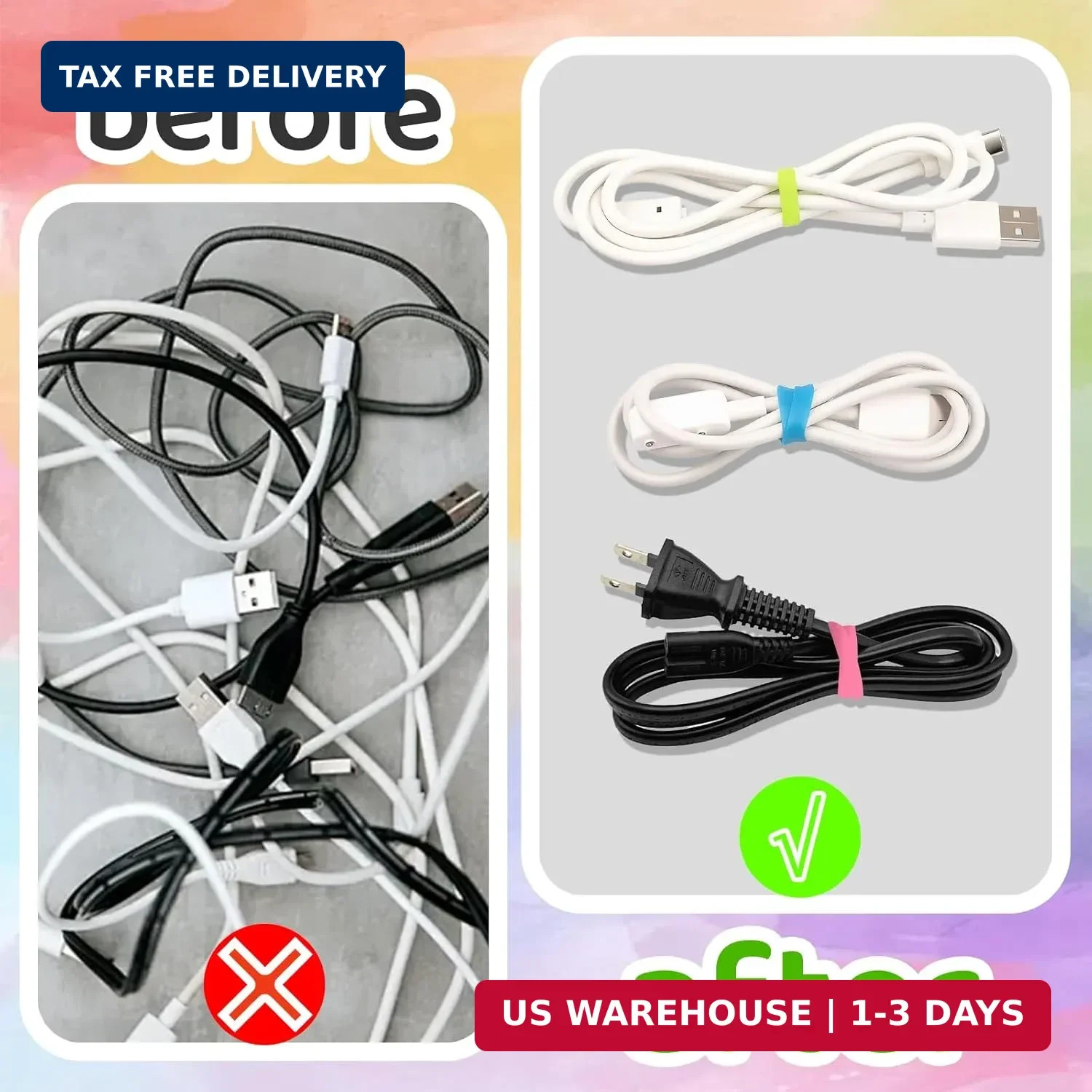 200 PCS Silicone Small Rubber Bands – 0.5 Inch Colorful Small Elastic Rubber Ban