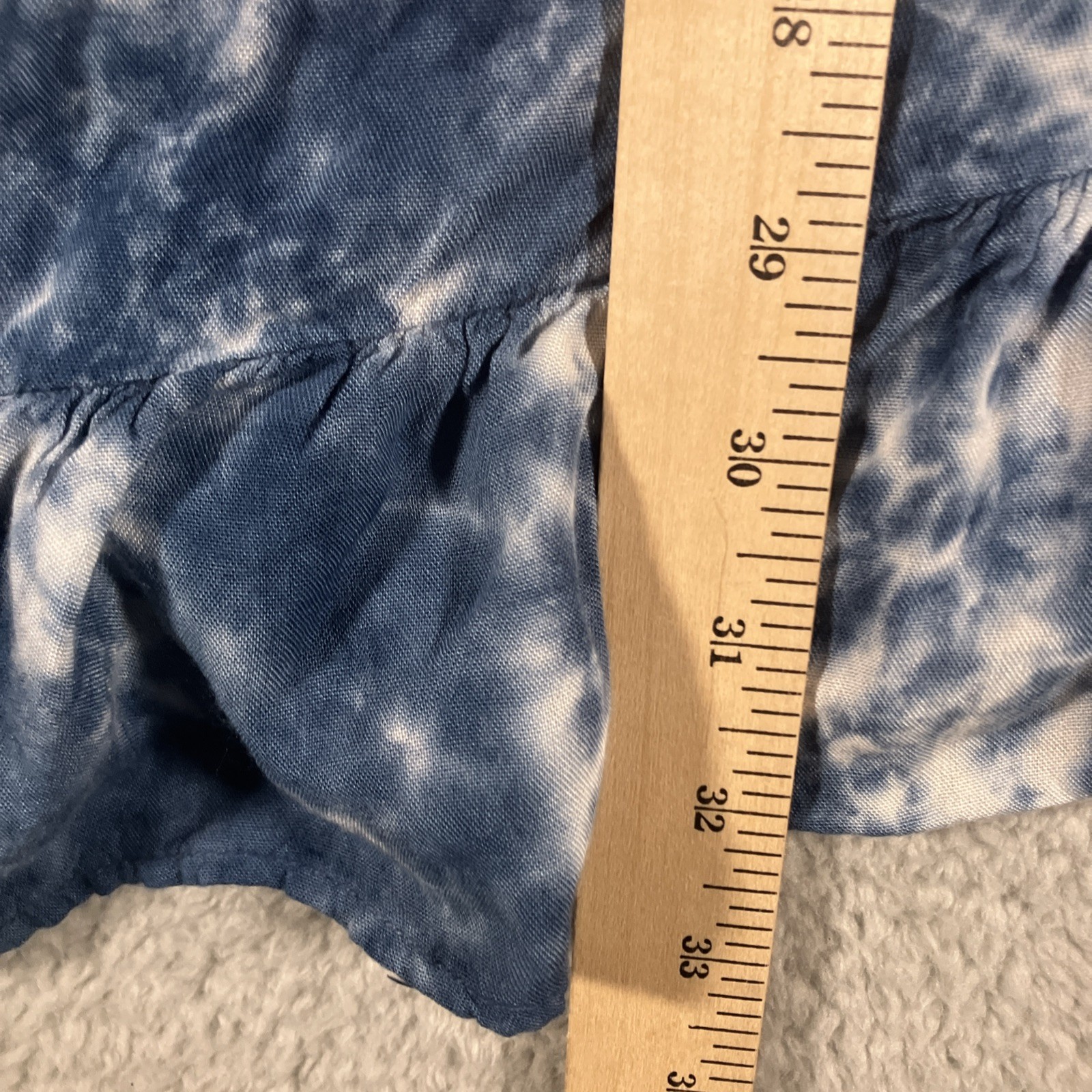 Spade & Heart Tie Dye Floral Crocheted Tunic Womens Small Bohemian Bloomcore