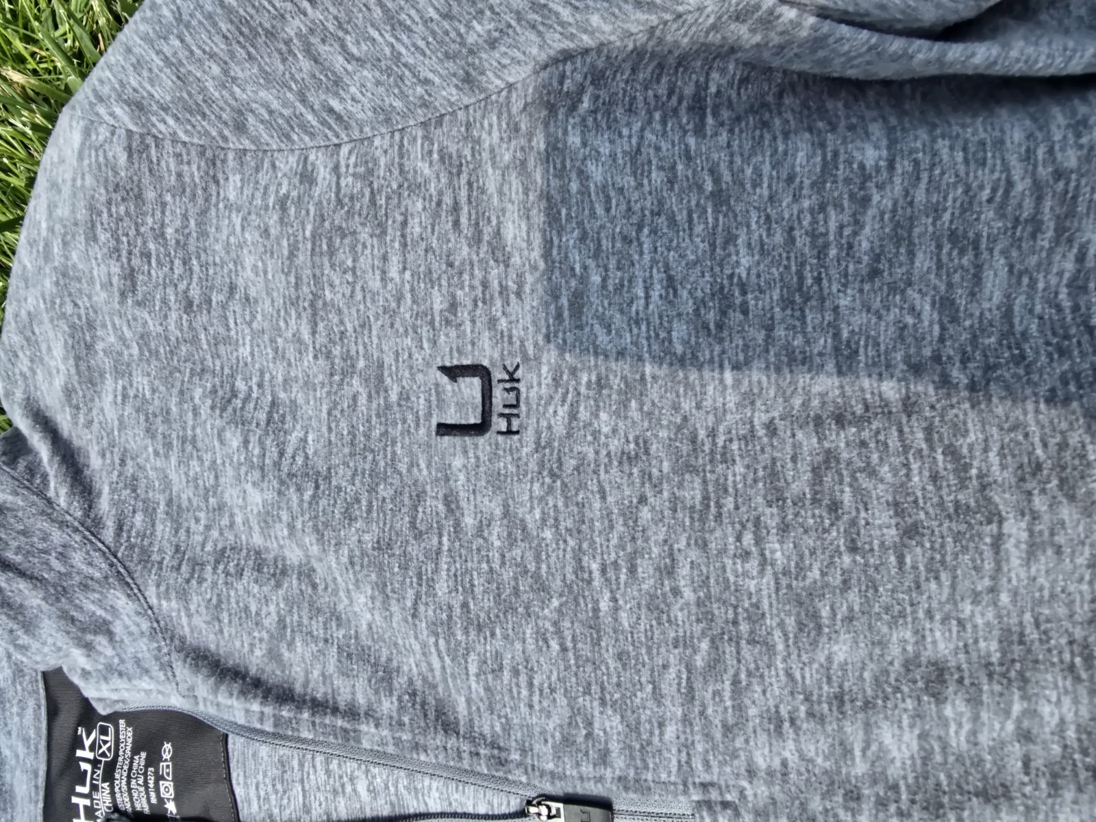 New Without Tags HUK Men’s Leeward Lightweight Fleece 1/4 Zip, Soft Pullover
