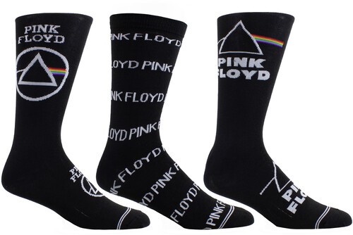Pink Floyd – Perri’s – Pink Floyd – Crew Socks (3 Pack Collector Guitar Shape Ti