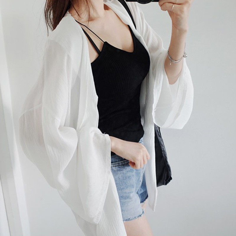 Korean-style Sun-protective Jacket Womens Versatile Lightweight Outerwear