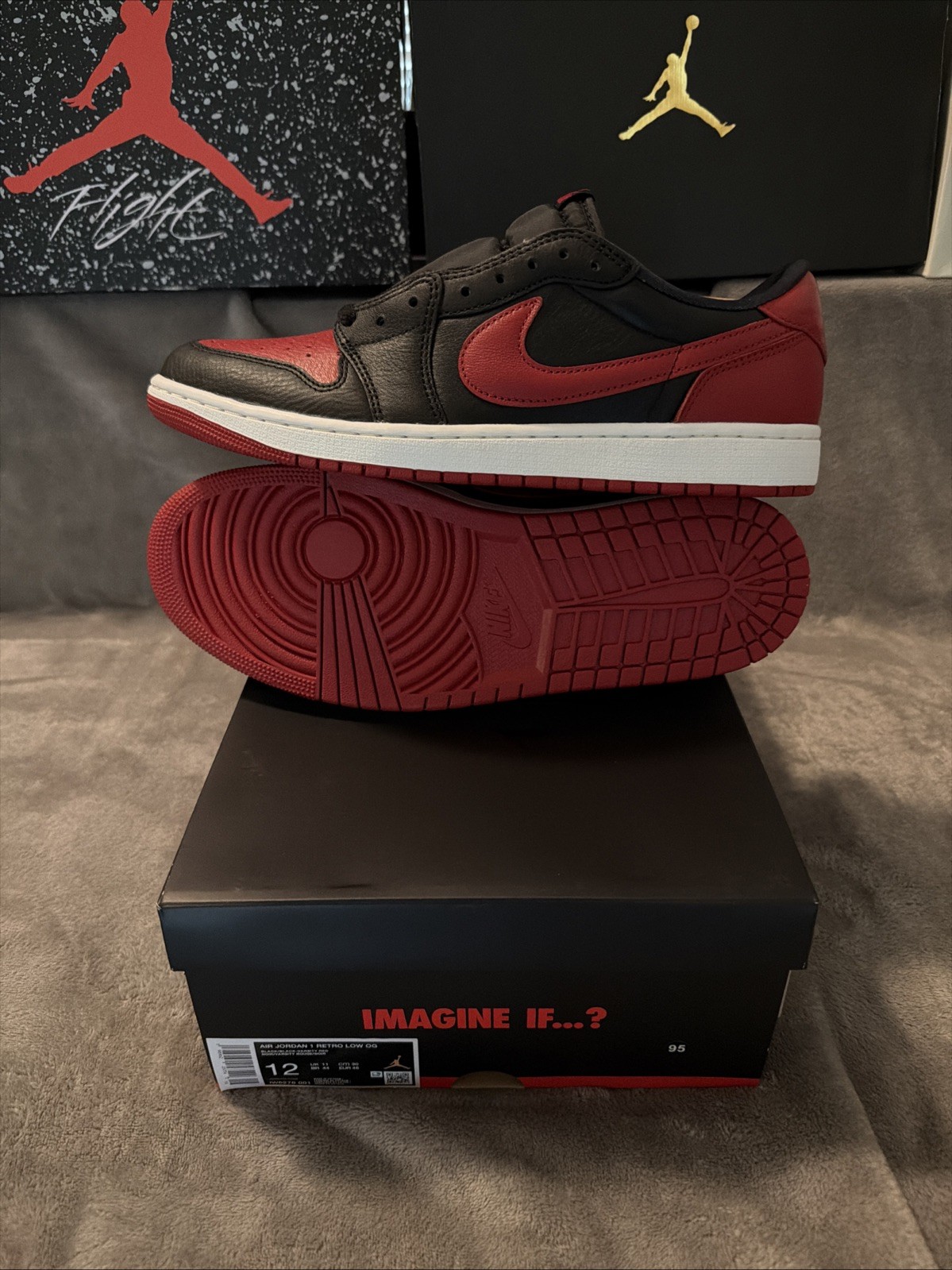 Jordan 1 Retro Low OG Banned Men’s Size 12 IW6276-001 IW6277-001 New With Box