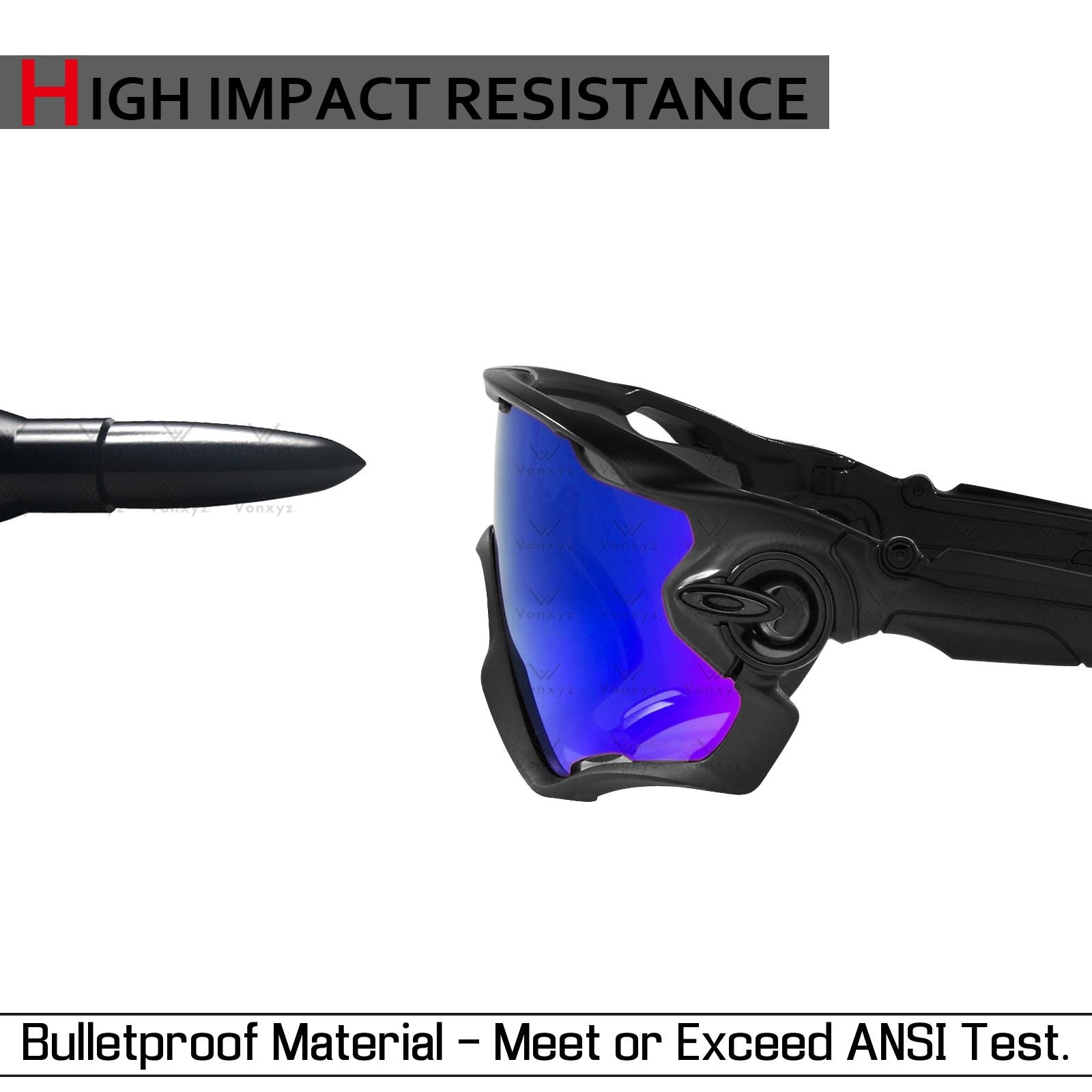 Vonxyz Anti-scratch Polarized Replacement Lenses for Oakley M2 Frame XL OO9343