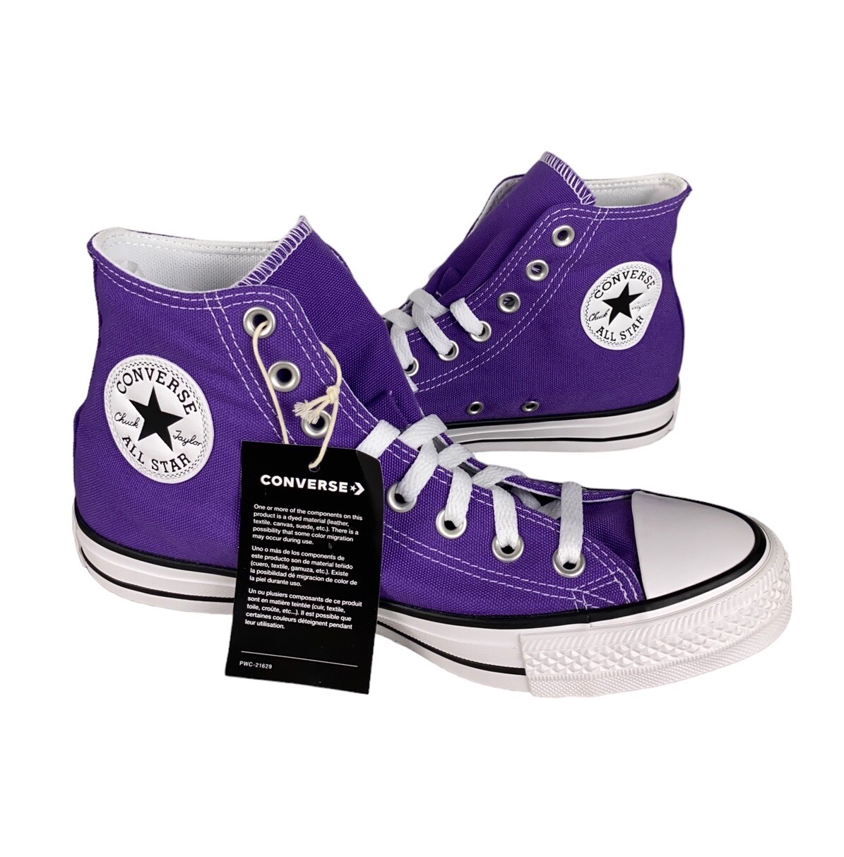 NEW Converse Chuck Taylor All Star Hi B Grade Purple White Mens Size 9 137833F