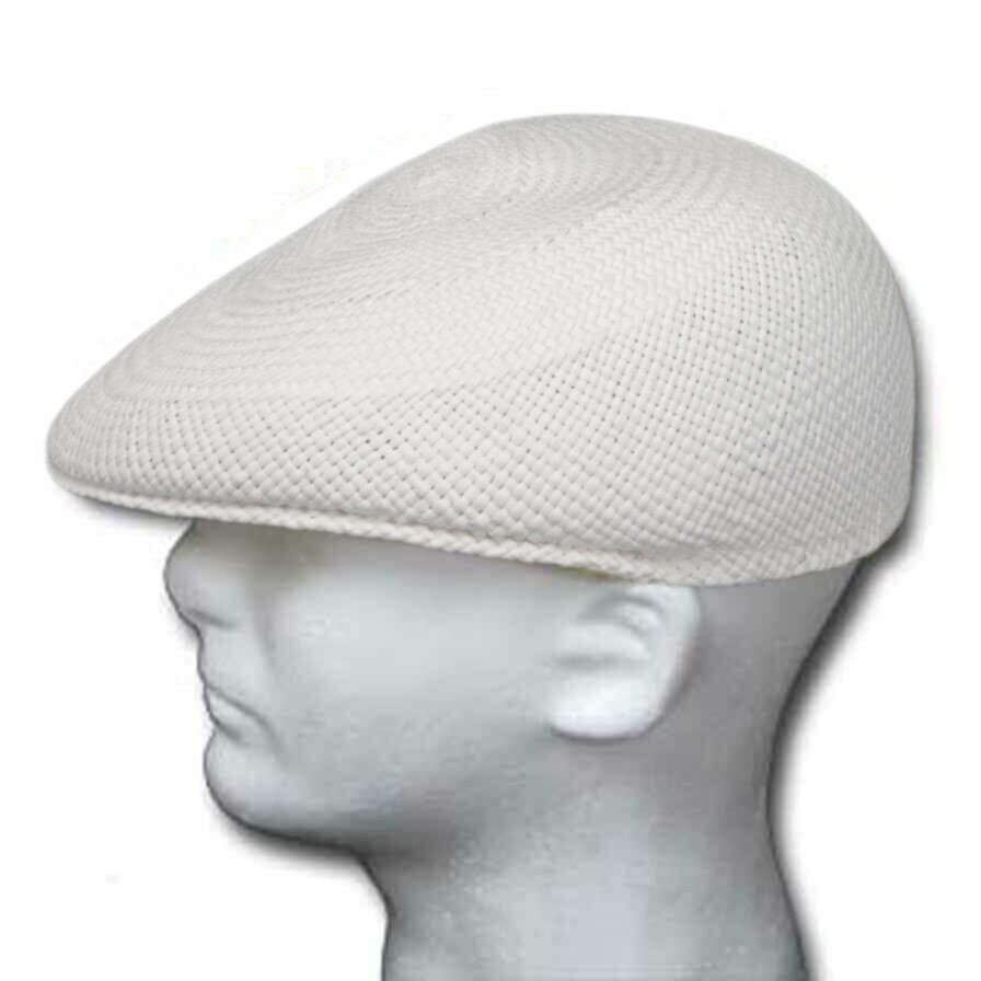 HANDWOVEN GENUINE ASCOT MONTECRISTI PANAMA HAT ECUADOR TOQUILLA STRAW FLAT CAP
