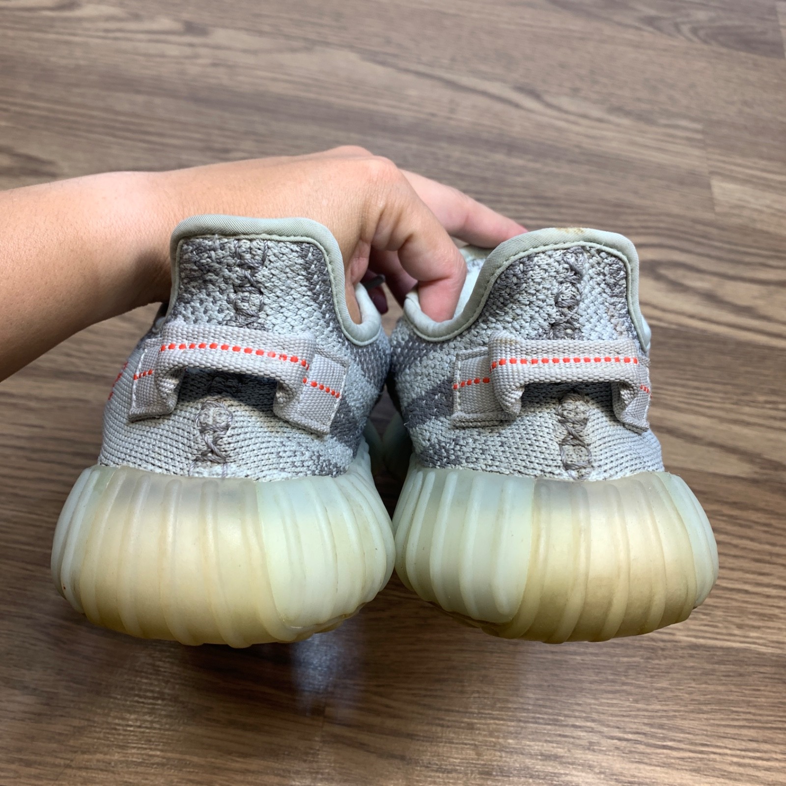 Adidas Yeezy Boost 350 Gray Red 2021 Men’s Size 7 Kanye Used
