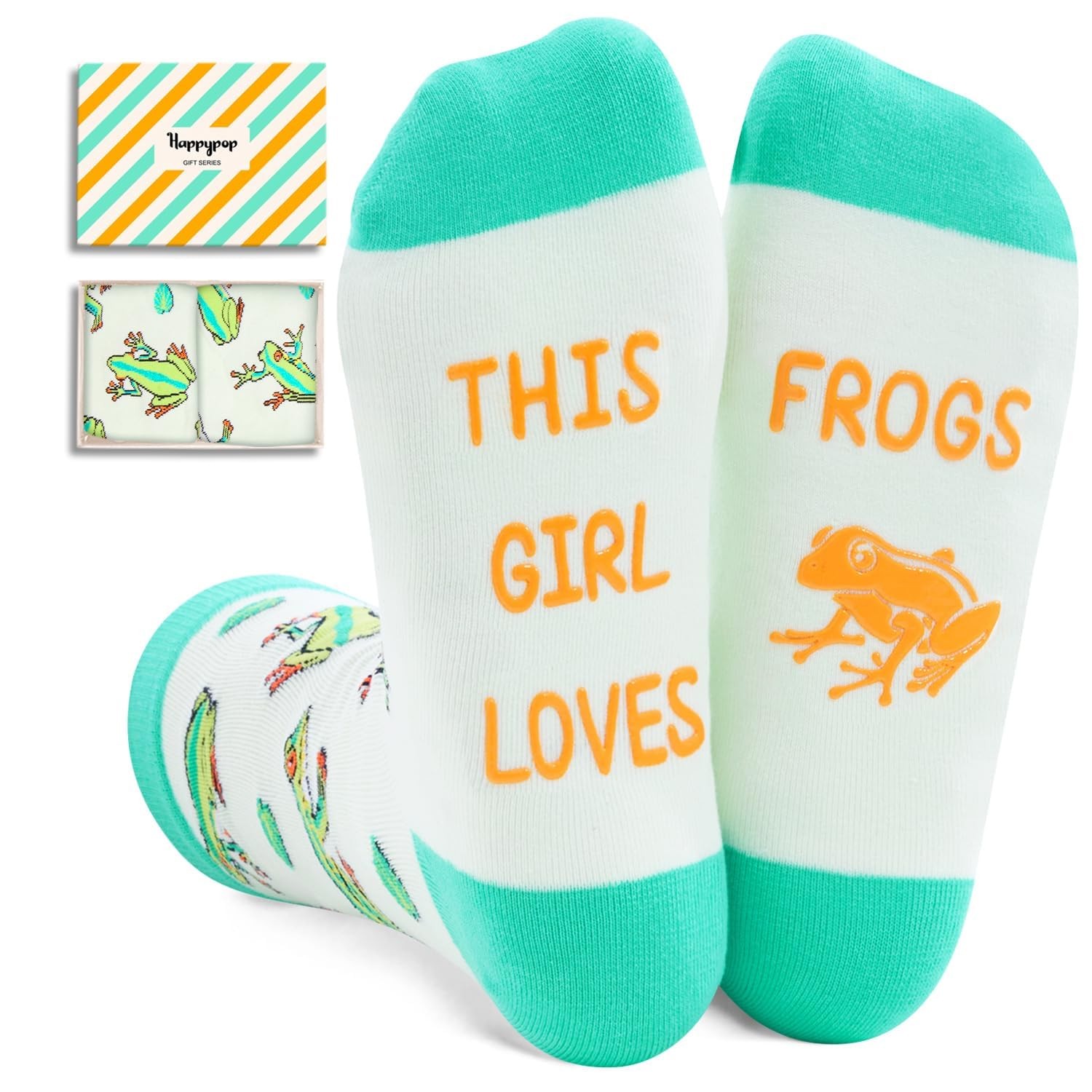 HAPPYPOP Frog Gifts for Women Girls – Medium, This Girl Loves Green