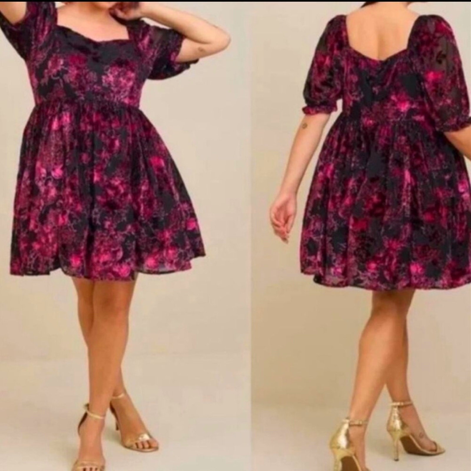 Torrid Plus Size Cocktail Dress 1X Semi Formal 16 Homecoming Retro Party Cruise