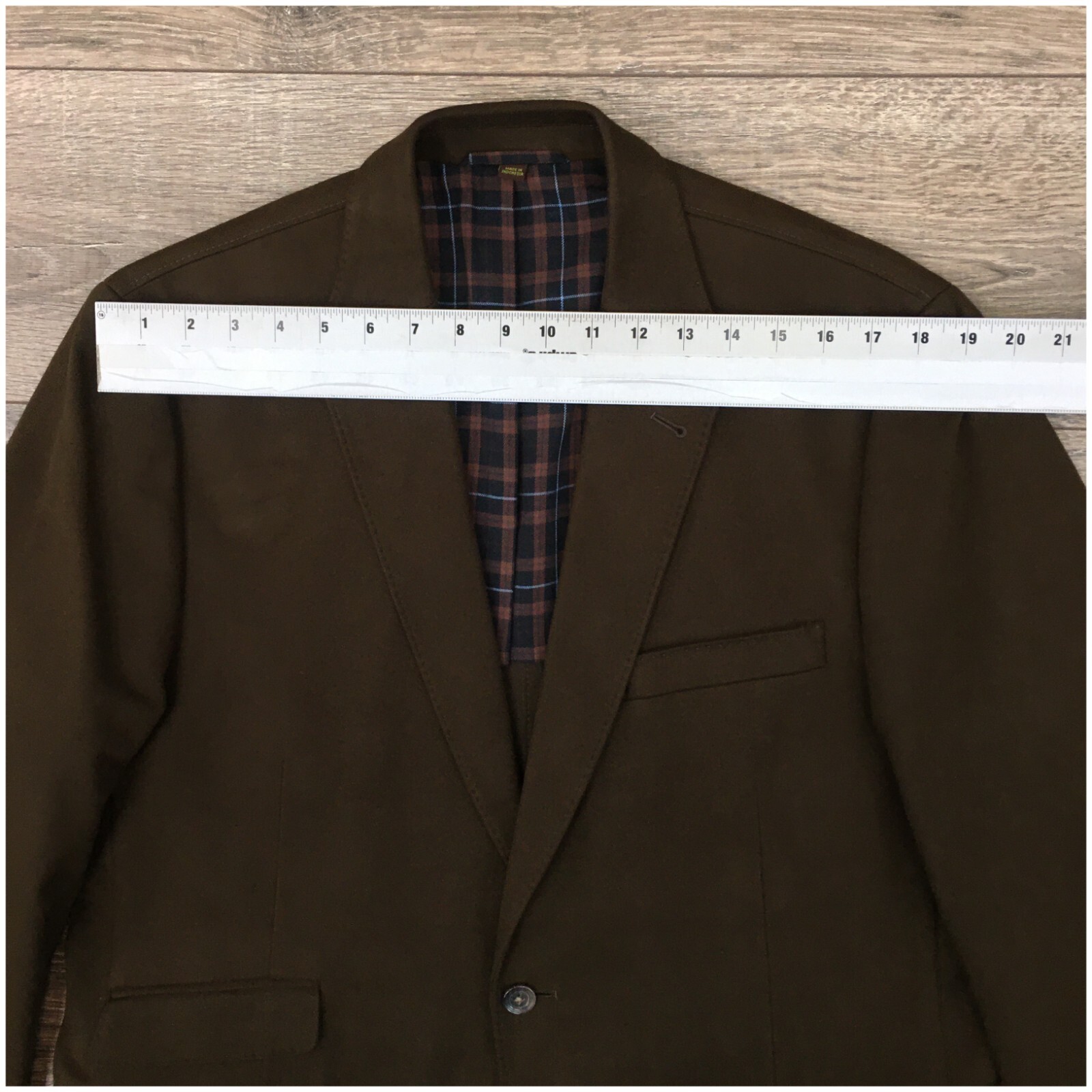 New Kroon Mens Blazer Sport Coat Casual Jacket Size 42L 2 Button Cotton Suit