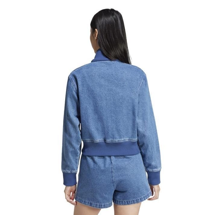 ADIDAS Adicolor Denim Track Top JD2570 Indigo Denim Women Size XS-3XL New
