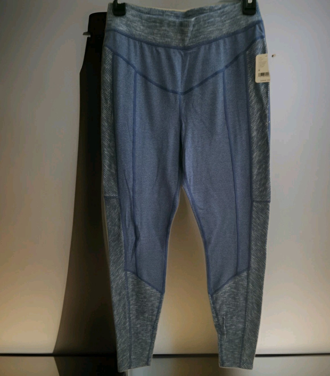 Free People Movement M Undercover Base Layer Mid Rise Leggings Blue NWT $108