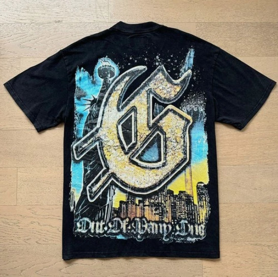 NEW Mens Godspeed Skeleton print Short Sleeve Tee Street Rock Style T-Shirt