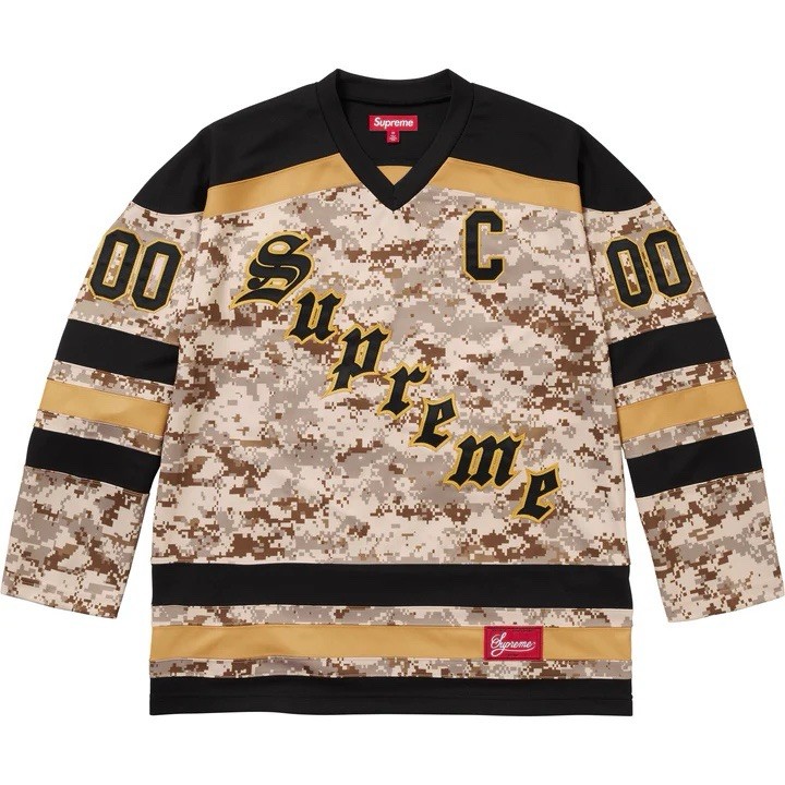 Supreme Fire & Ice Hockey Jersey Digi Camo Size XXL Brand New In Hand