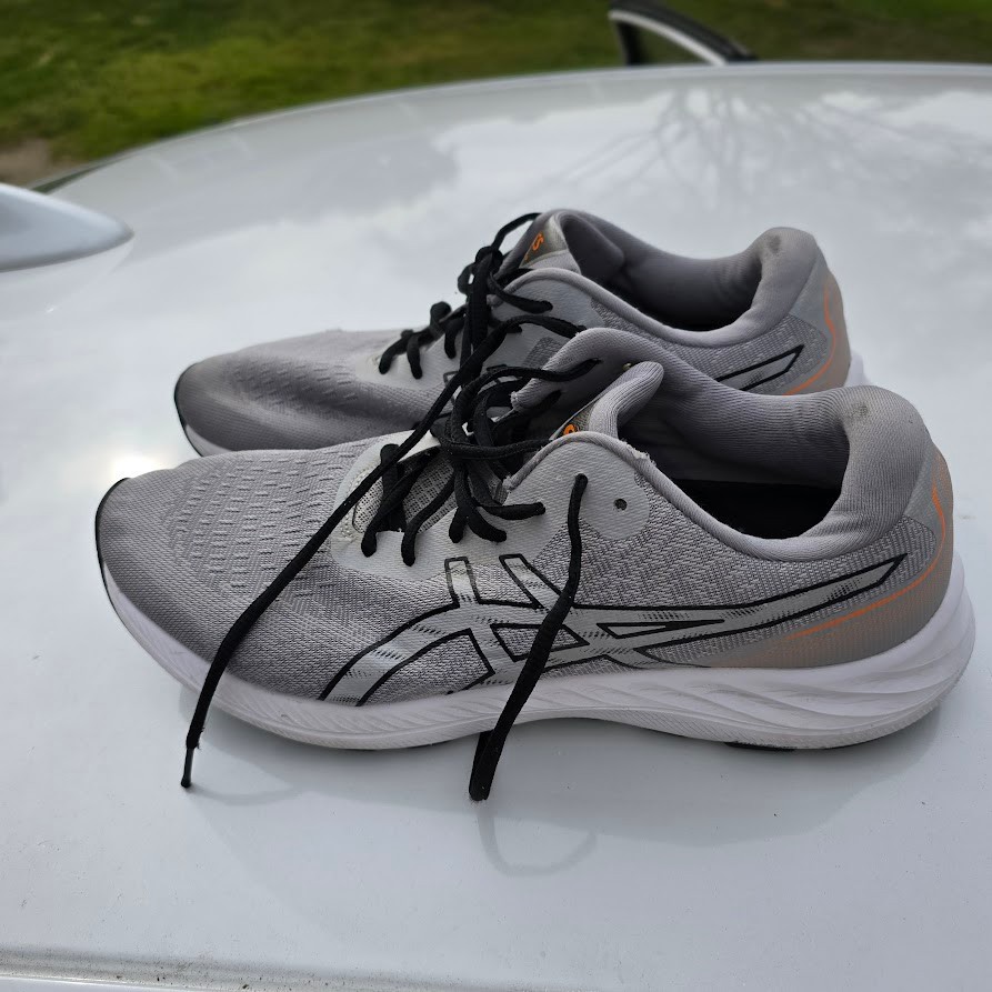 Asics Mens Gel Excite 9 1011B338 Running Shoes Sneakers Gray Orange Size 11
