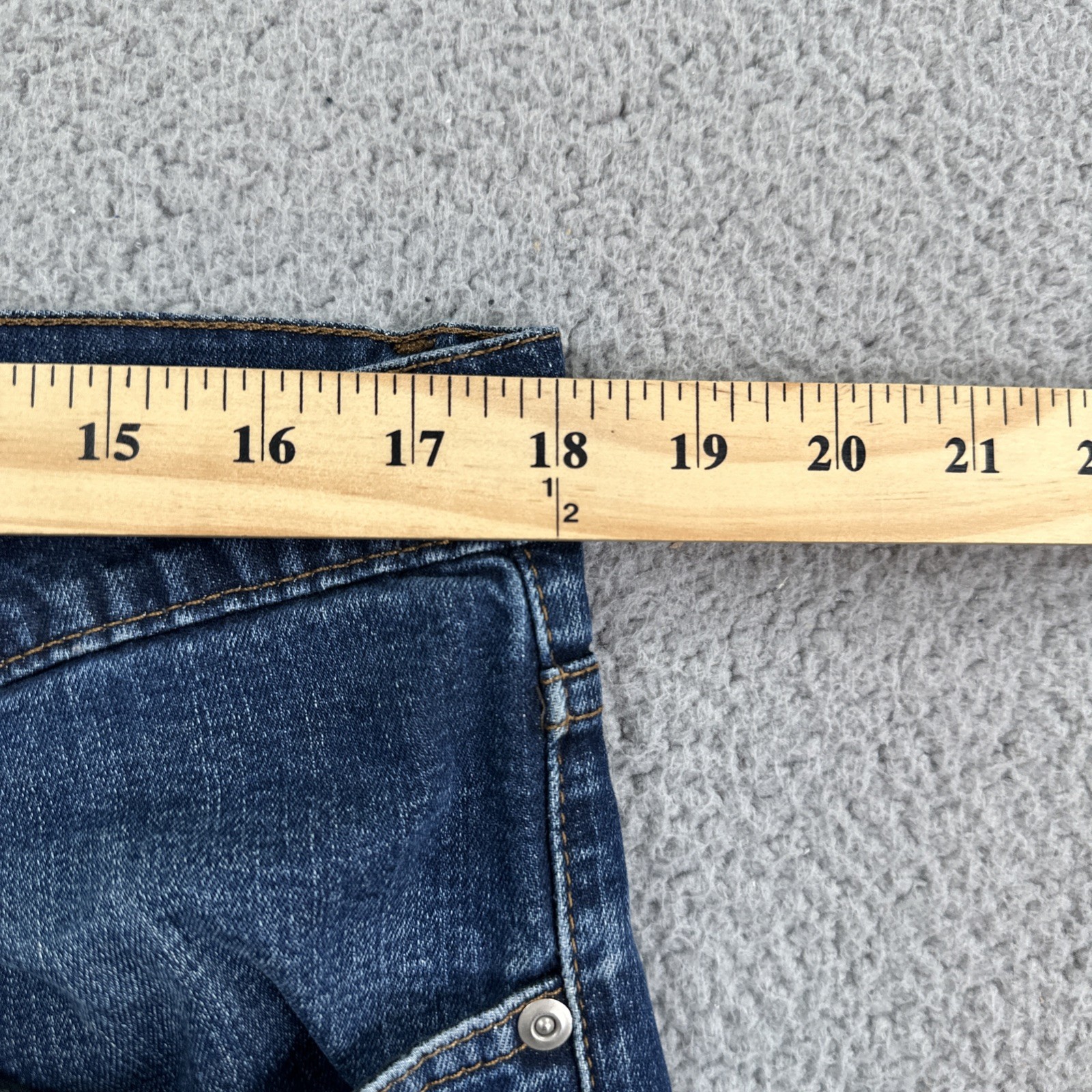 All American Clothing Co Straight Leg Jeans Men 36×32 Blue Dark Wash Made in USA