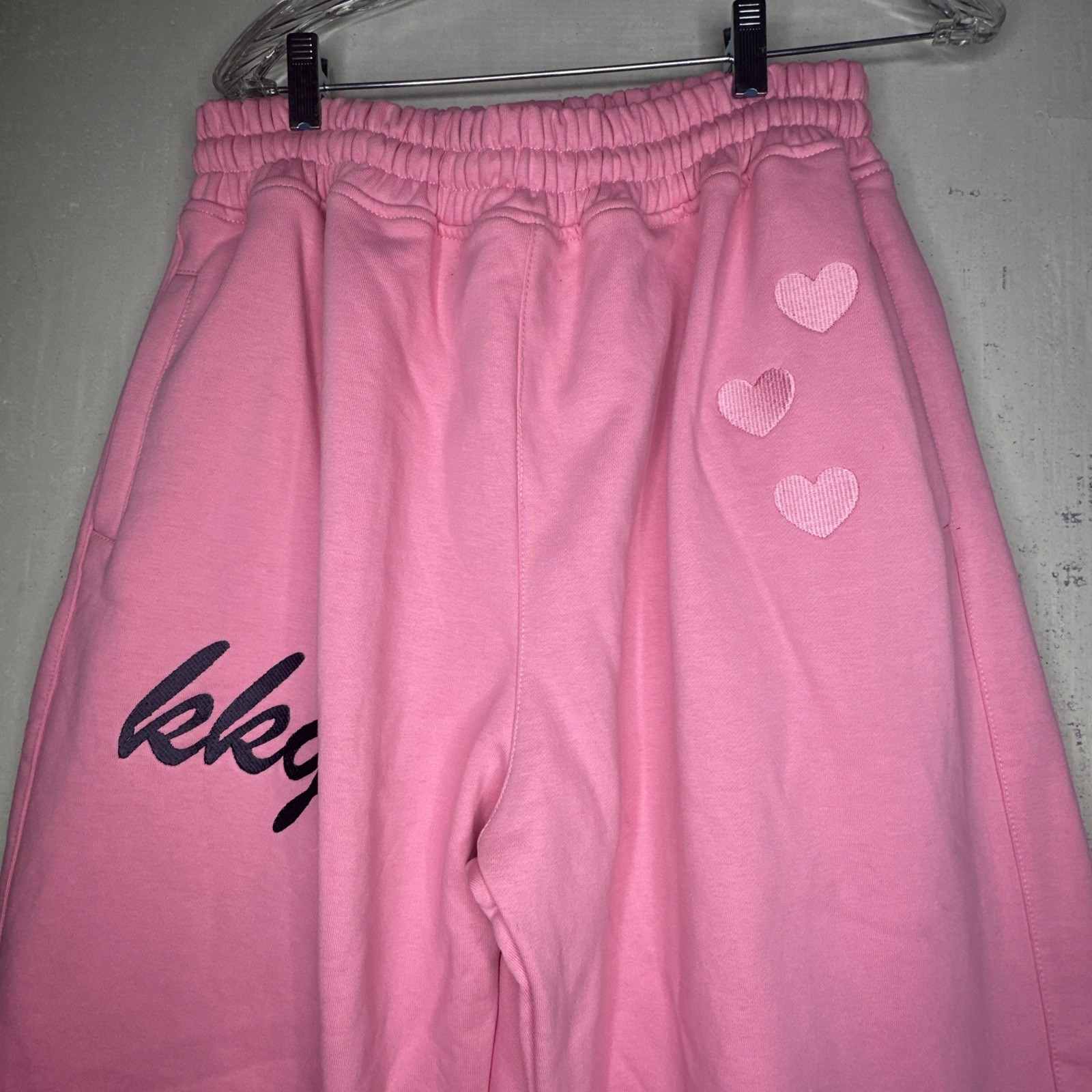 Mitch Flippo MFG Pink Embroidered Kappa Kappa Gamma Sorority Sweatpants | Sz: XL