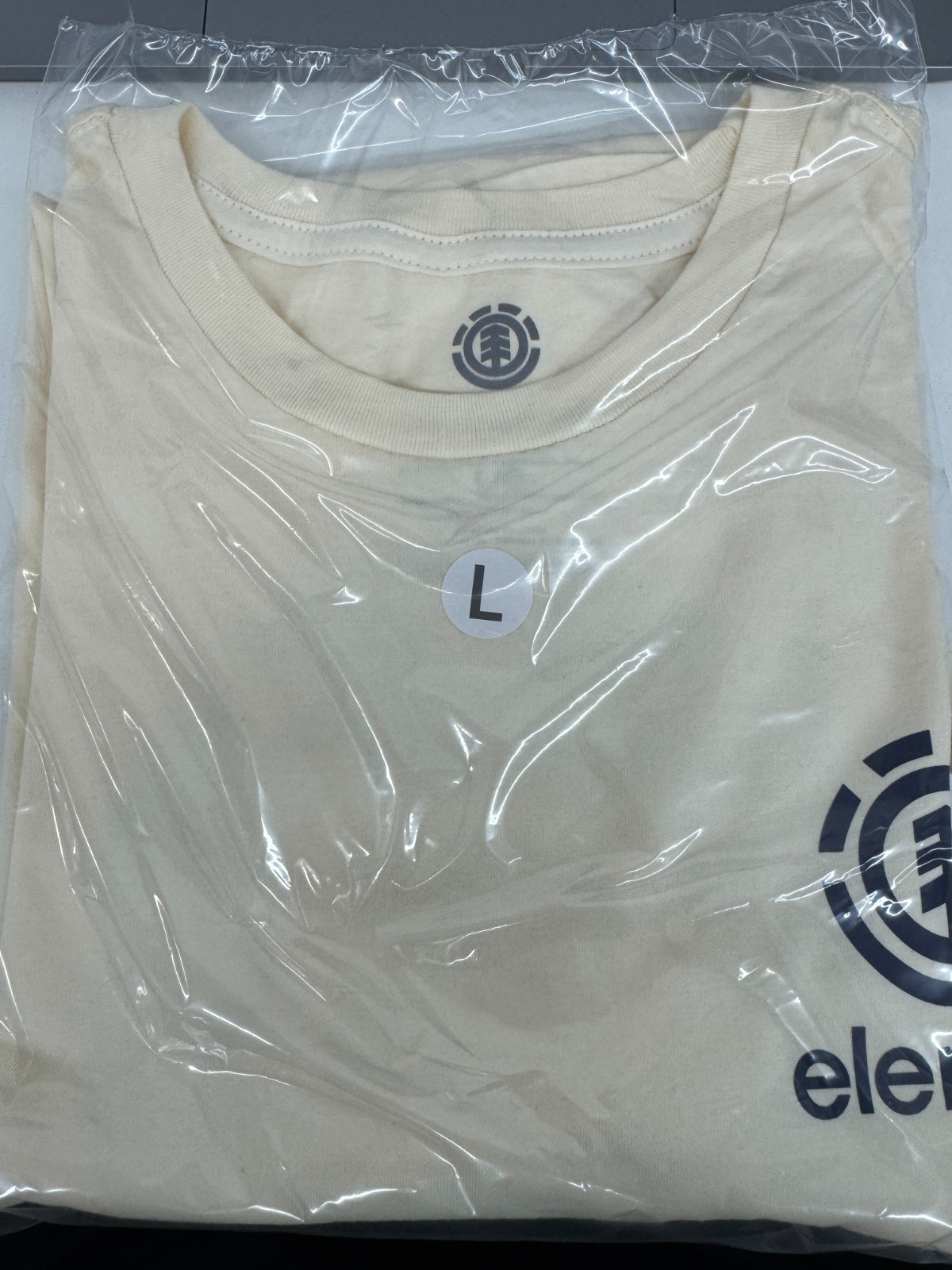ELEMENT SKATE CO MENS LOGO T SHIRT NATURAL