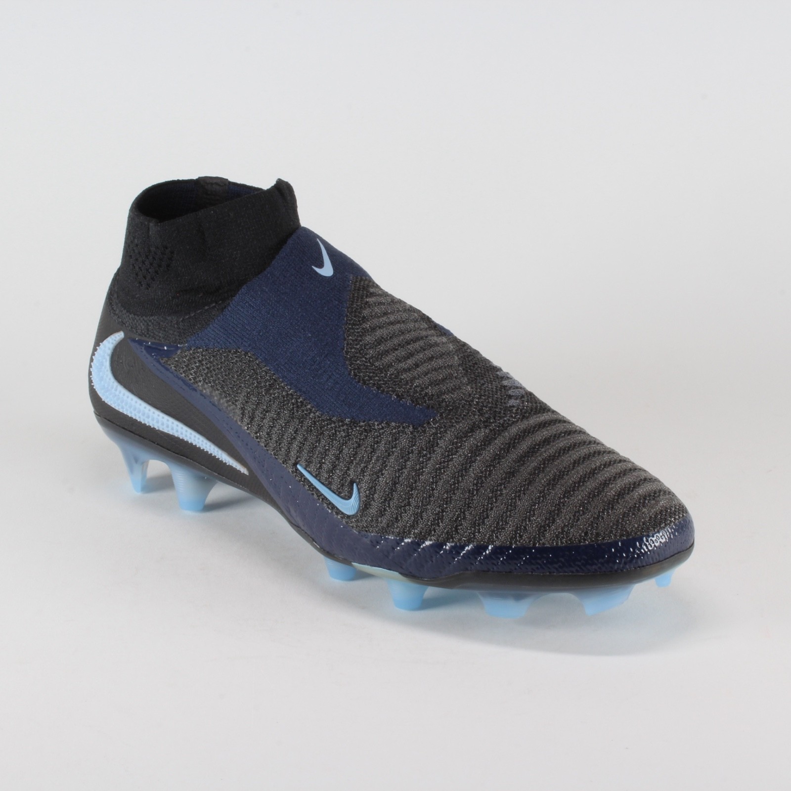 Nike Phantom 6 High Elite FG Black Ice Blue HJ2147-003 Men’s Size 10 Cleats