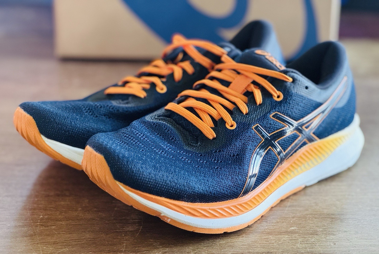 Men’s Size 8 ASICS EzeRide French Blue Yellow 1011B788-401 NIB