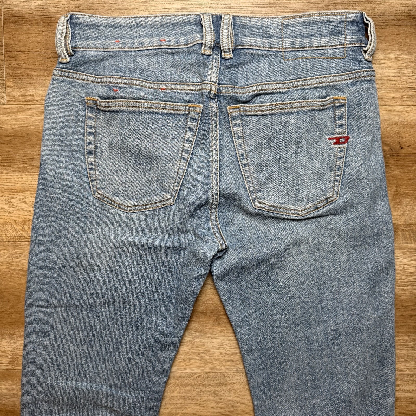 Diesel 1979 Sleenker Jeans Men 28×32 Blue Slim Skinny Stretch Light Wash 09C01