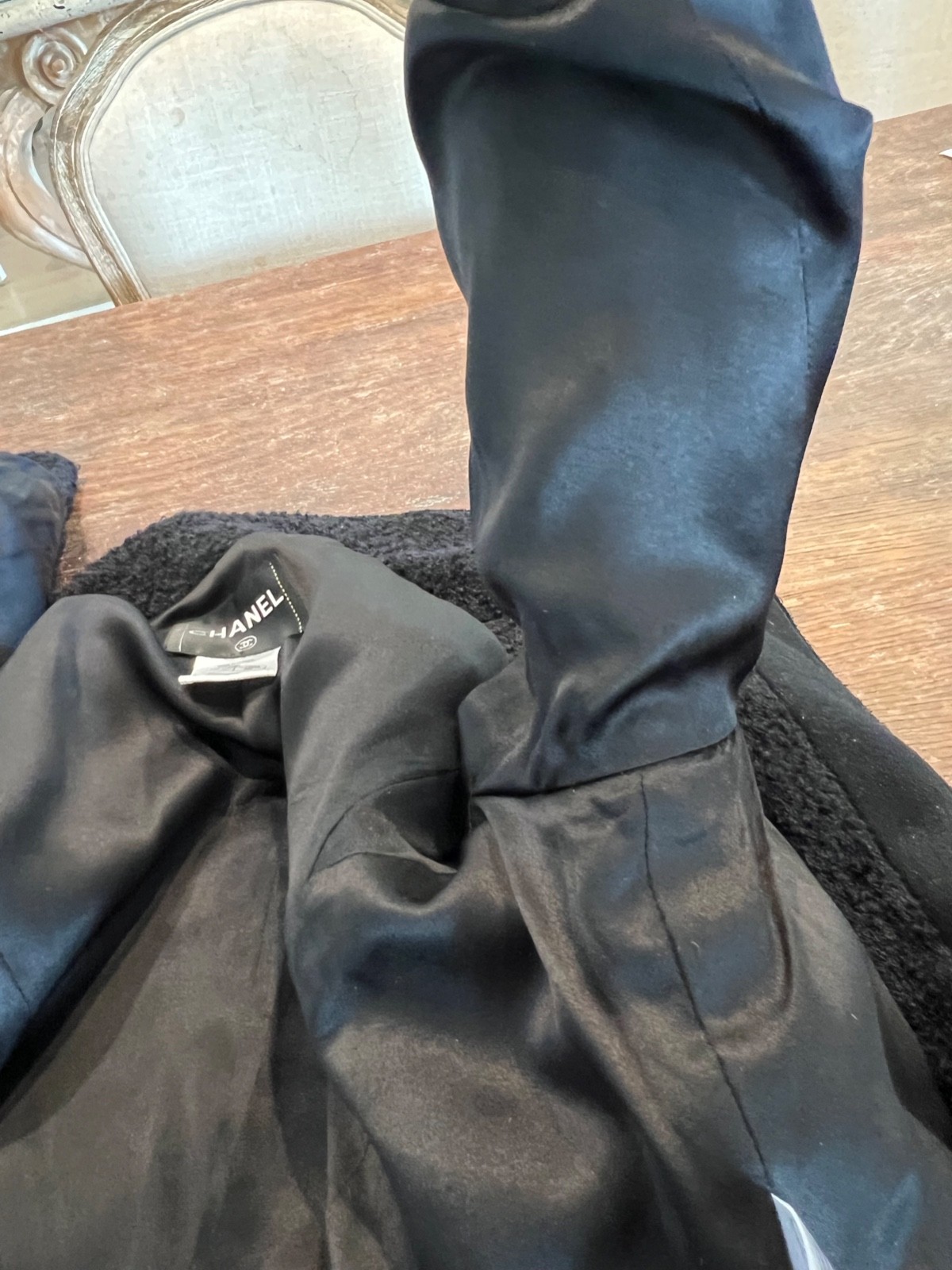 Authentic Chanel Little Black Jacket P36756W04386 Jacket #241-004-024-6623